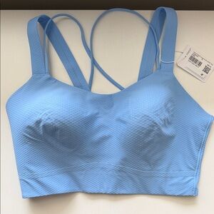 Lululemon Like A Cloud Light Blue Women's Strappy Seamless Bra
